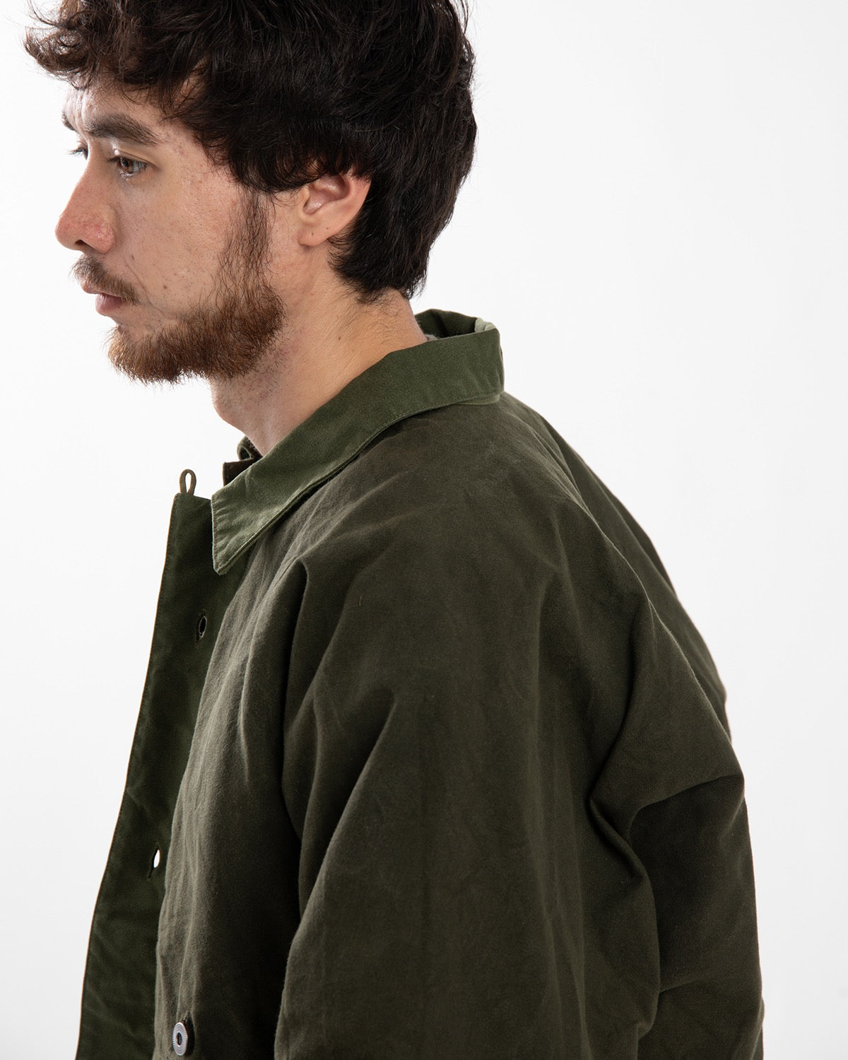 VINTAGE COTTON SILK OILED TENT CLOTH LOGGER JACKET