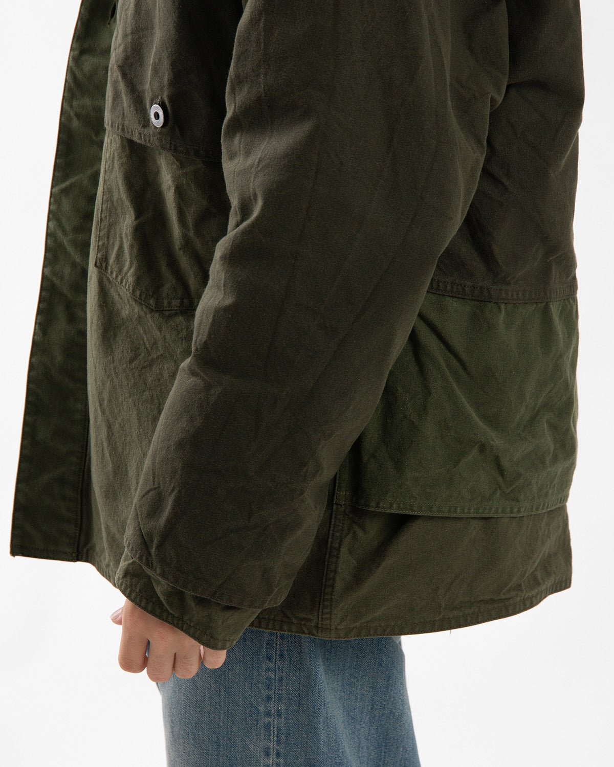 VINTAGE COTTON SILK OILED TENT CLOTH LOGGER JACKET
