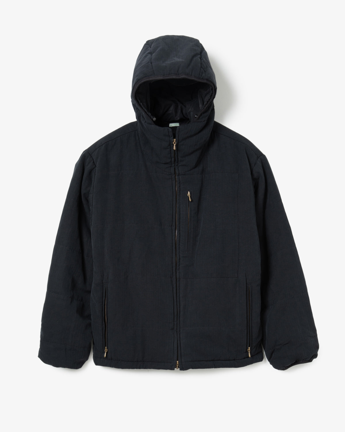 WASHED COTTON SILK LINEN PADDED JACKET