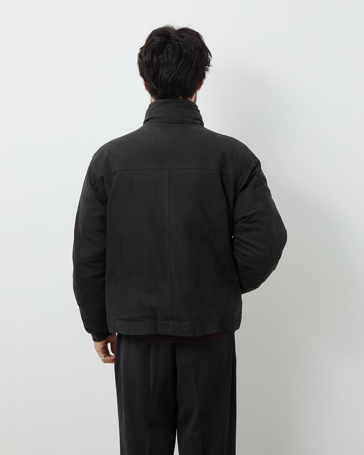 NUBUCK LEATHER DOWN JACKET