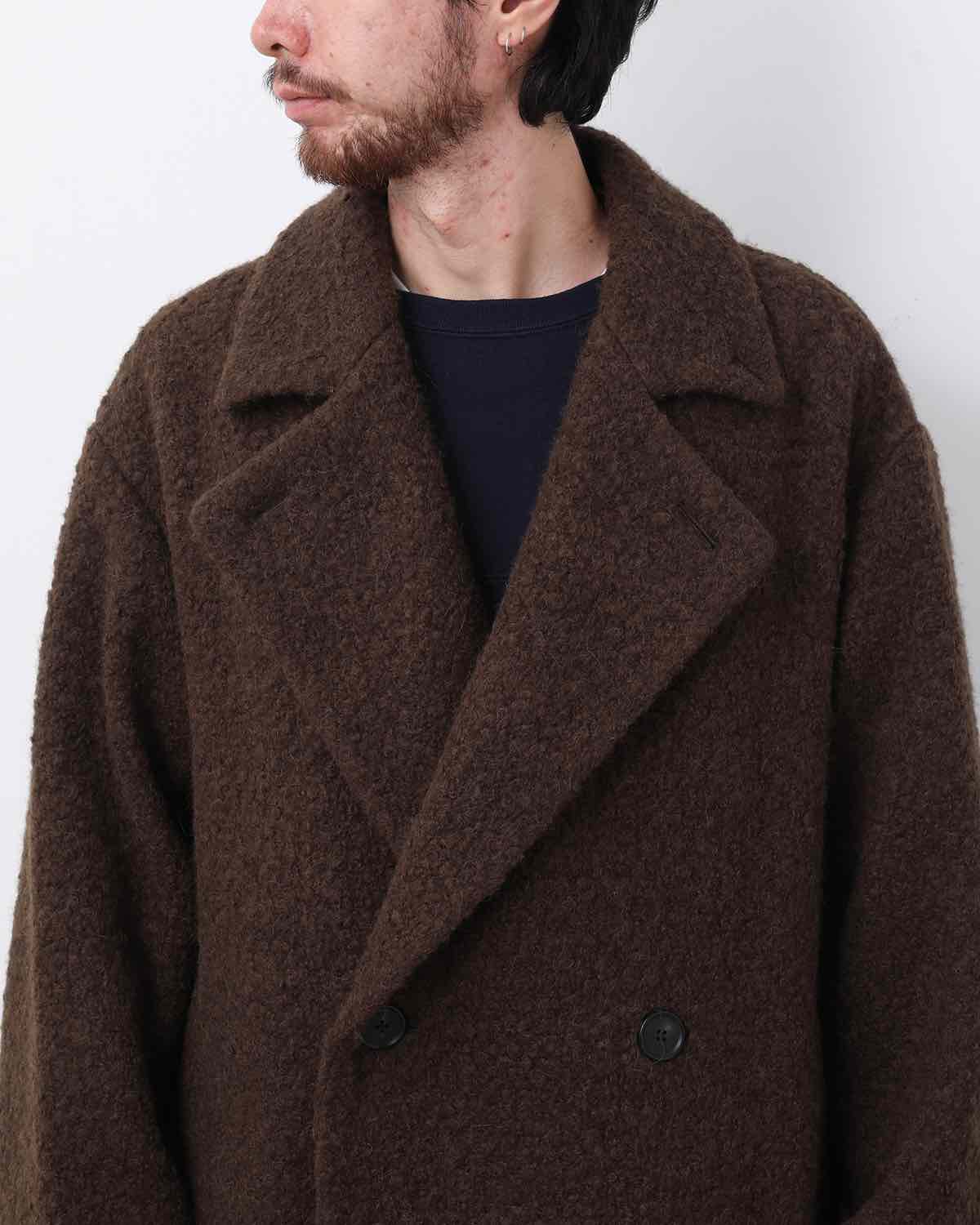 ALPACA BLEND PILE TRENCH COAT