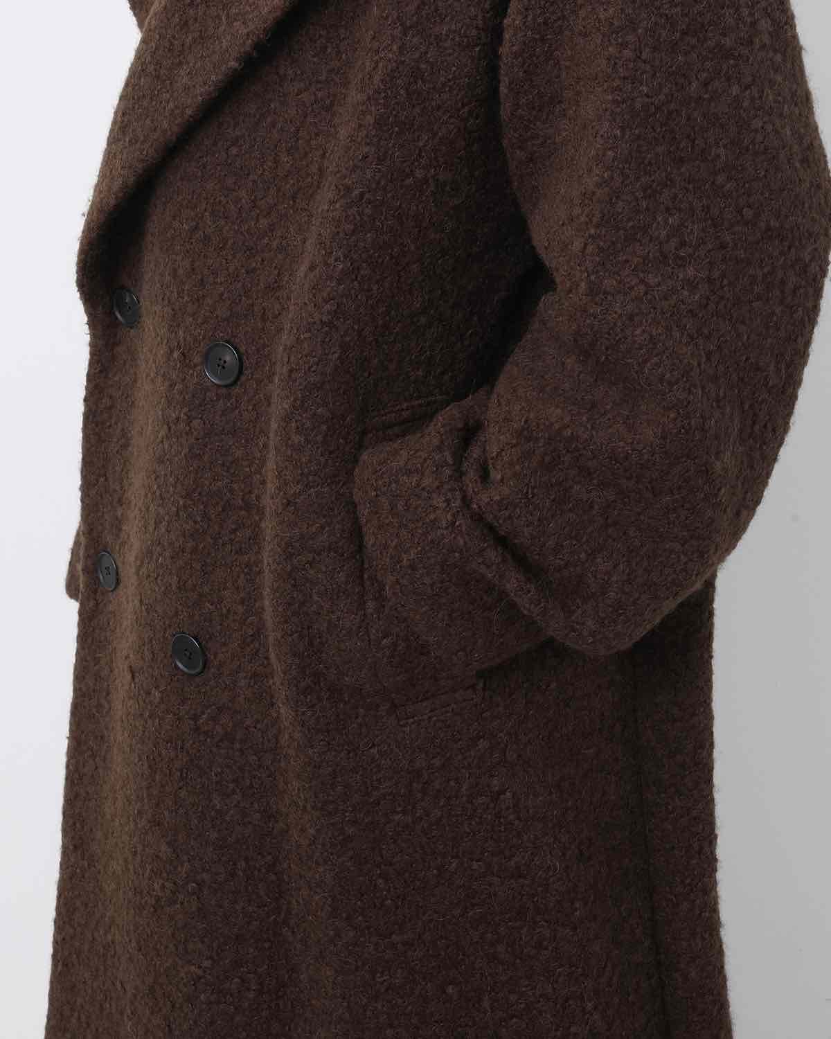 ALPACA BLEND PILE TRENCH COAT