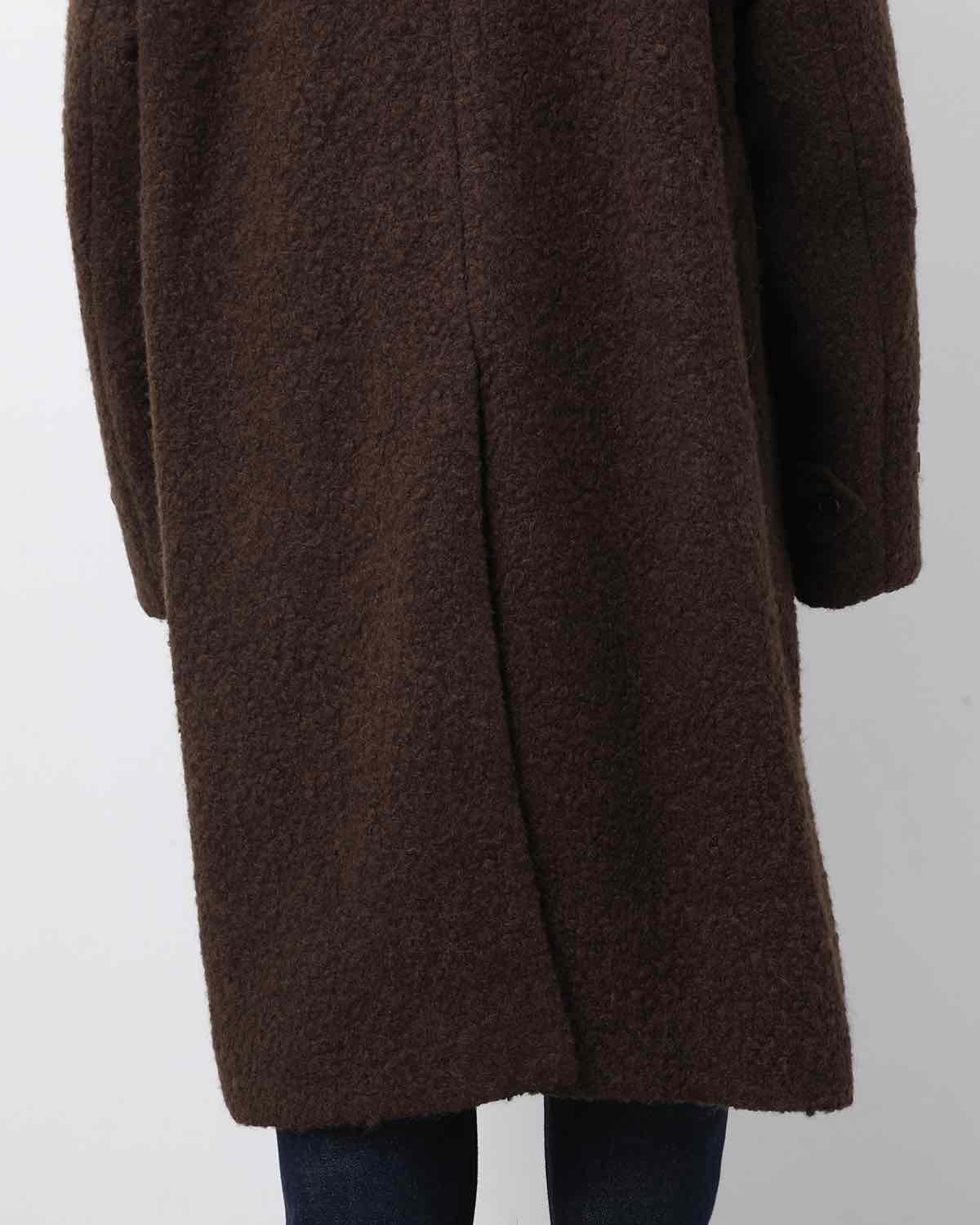 ALPACA BLEND PILE TRENCH COAT
