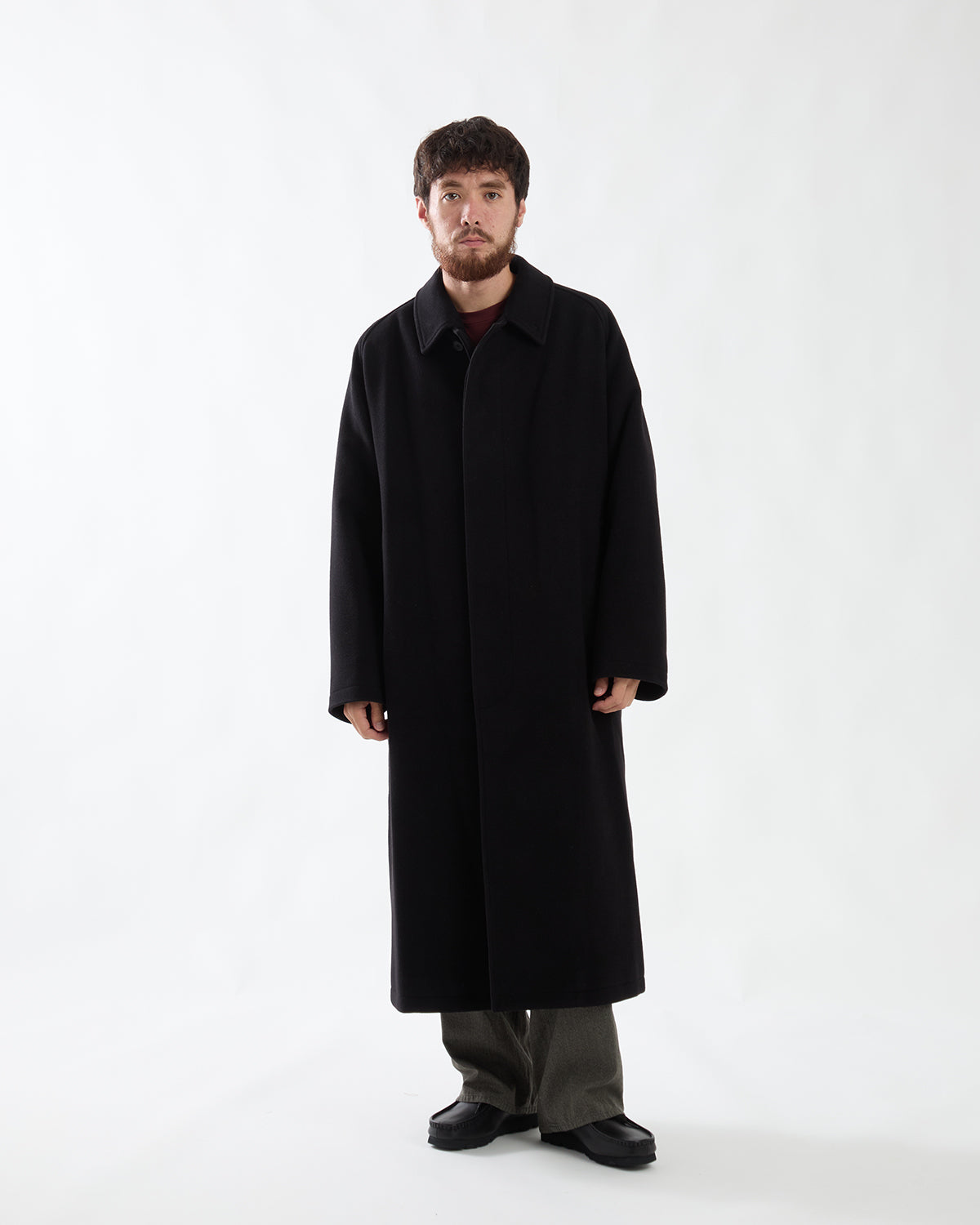 CASHMERE SILK BALMACAAN LONG COAT