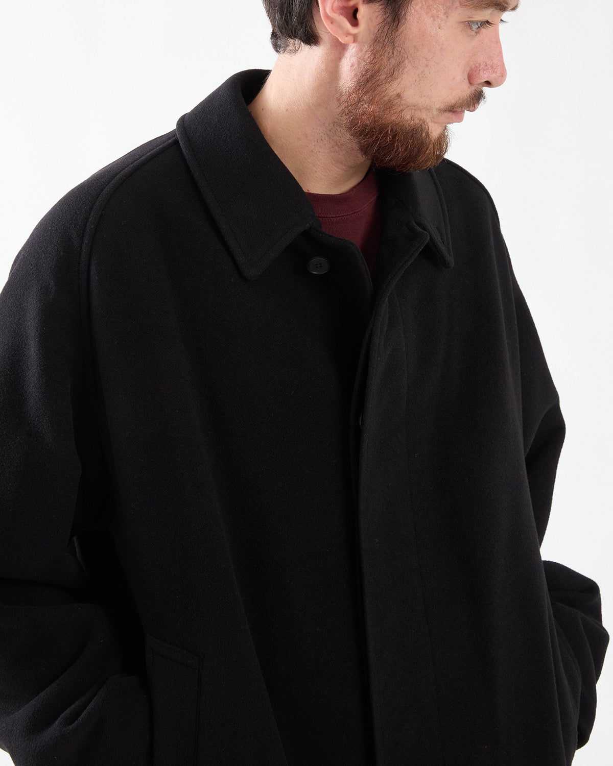 CASHMERE SILK BALMACAAN LONG COAT