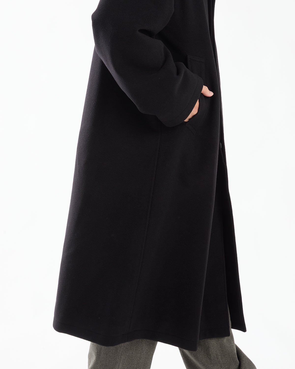 CASHMERE SILK BALMACAAN LONG COAT