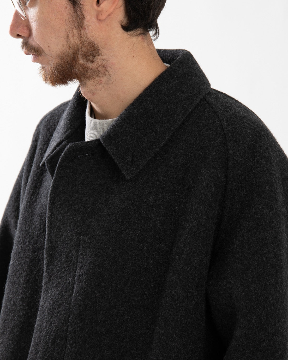 CASHMERE MELTON LONG COAT
