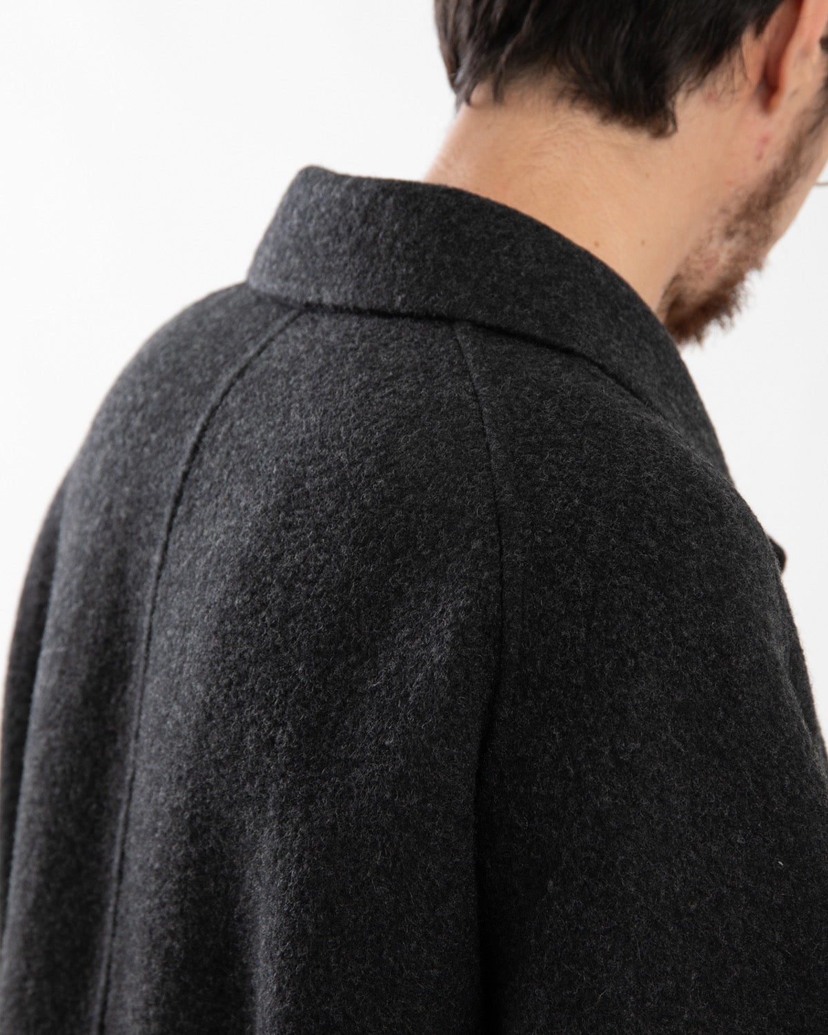 CASHMERE MELTON LONG COAT
