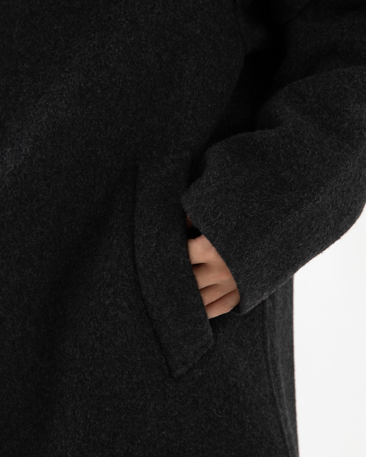 CASHMERE MELTON LONG COAT