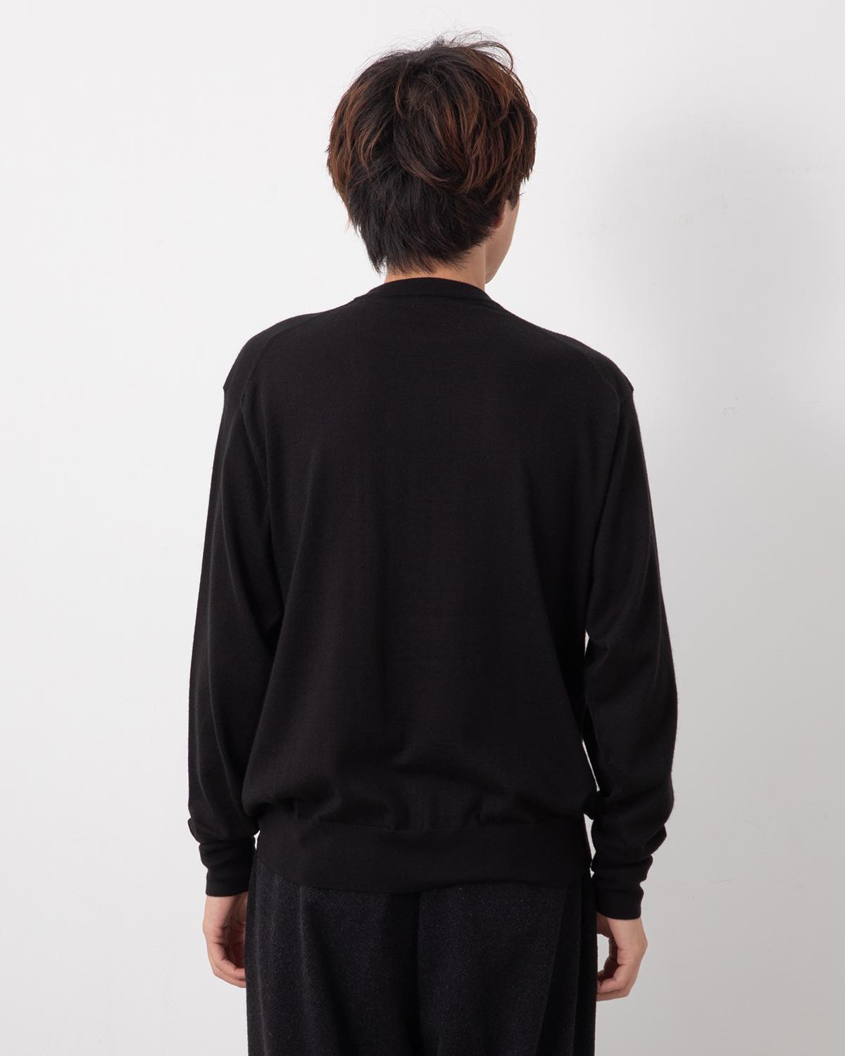 CASHMERE HIGH GAUGE CREW NECK SWEATER