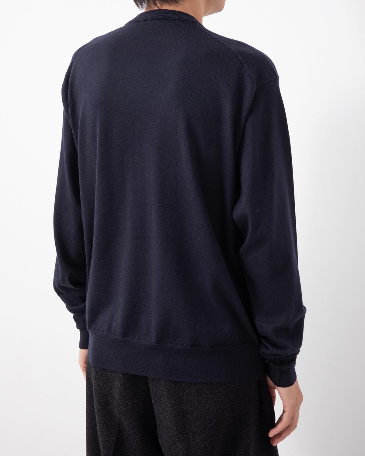 CASHMERE HIGH GAUGE CREW NECK SWEATER