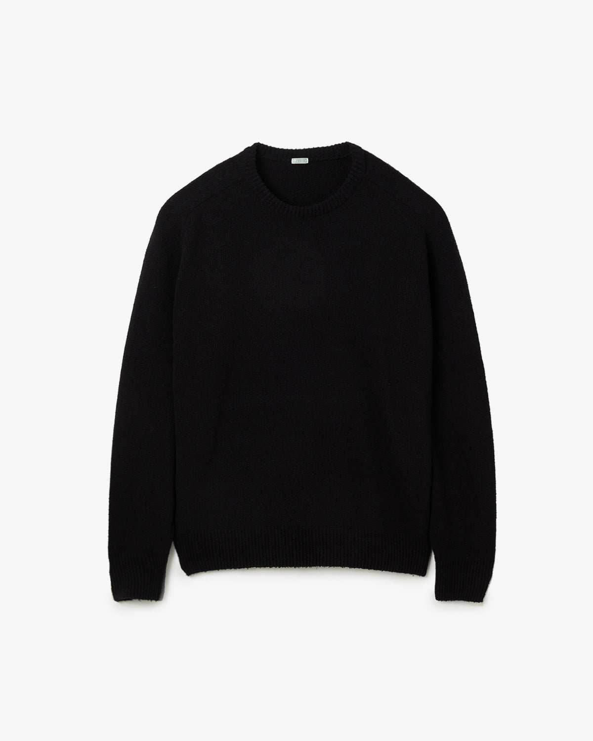 WASHED SILK NEP CREW NECK SWEATER