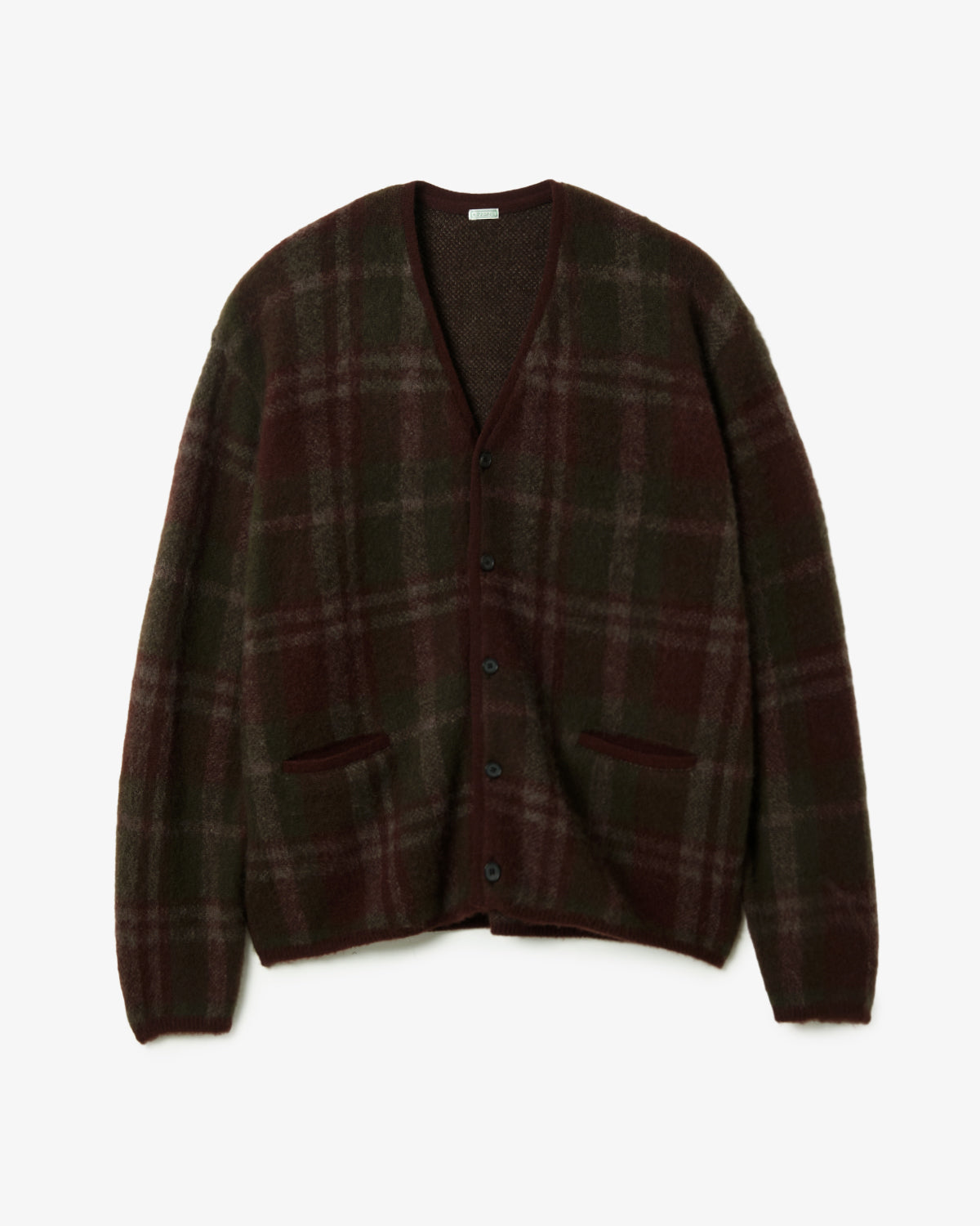 BRUSHED CASHMERE MIDDLE GAUGE CARDIGAN