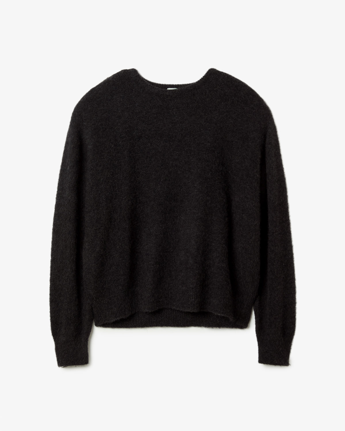 BRUSHED CASHMERE MIDDLE GAUGE PULLOVER SWEATER