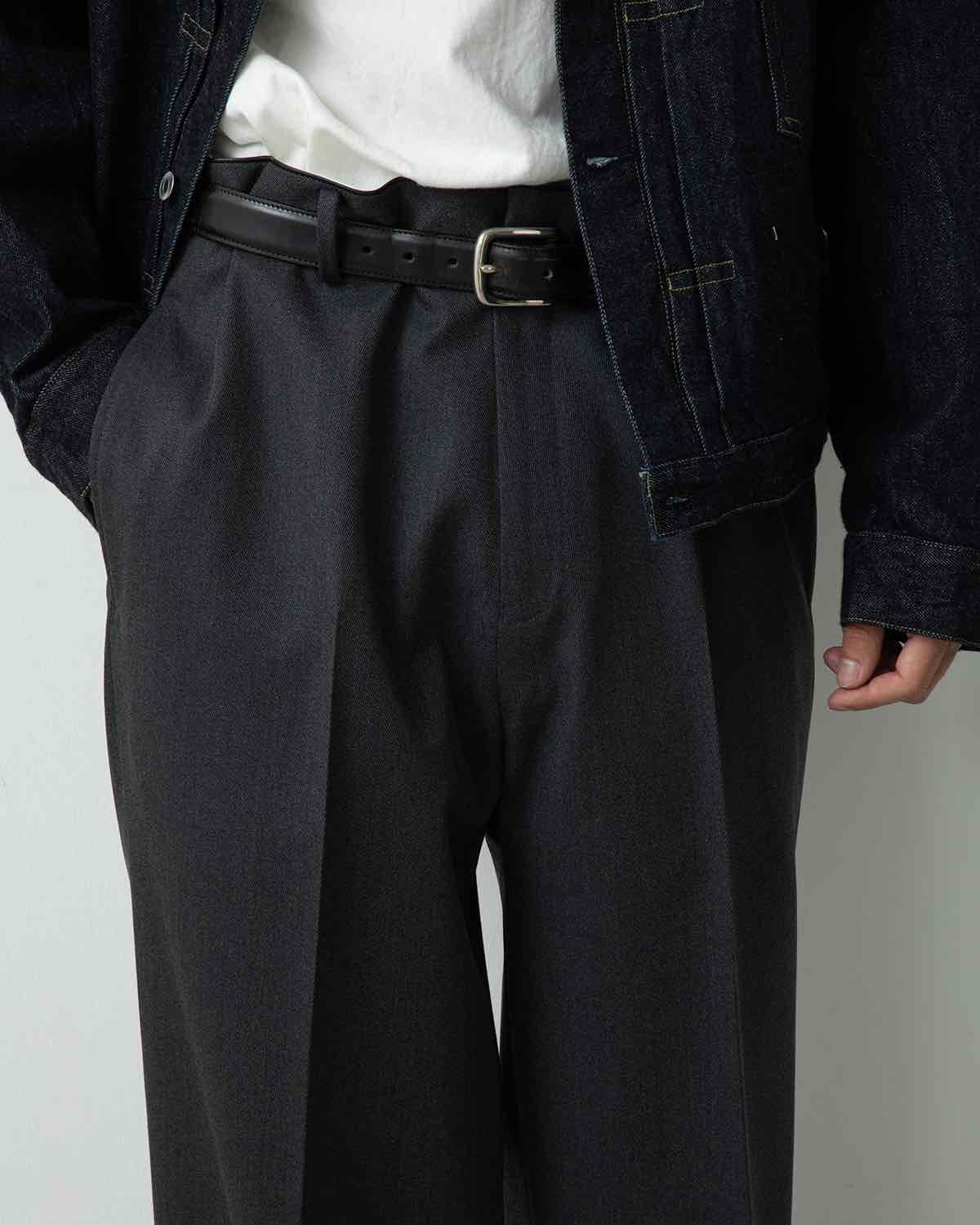 WOOL KERSEY TROUSERS