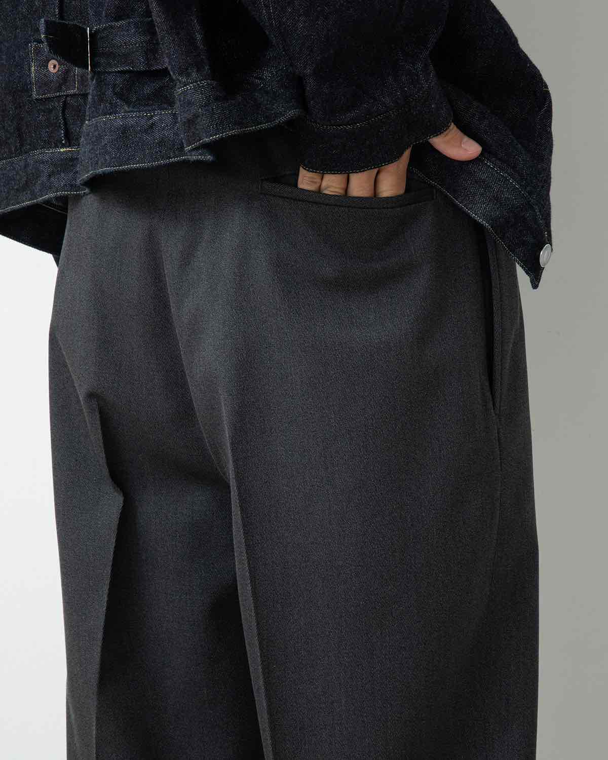 WOOL KERSEY TROUSERS