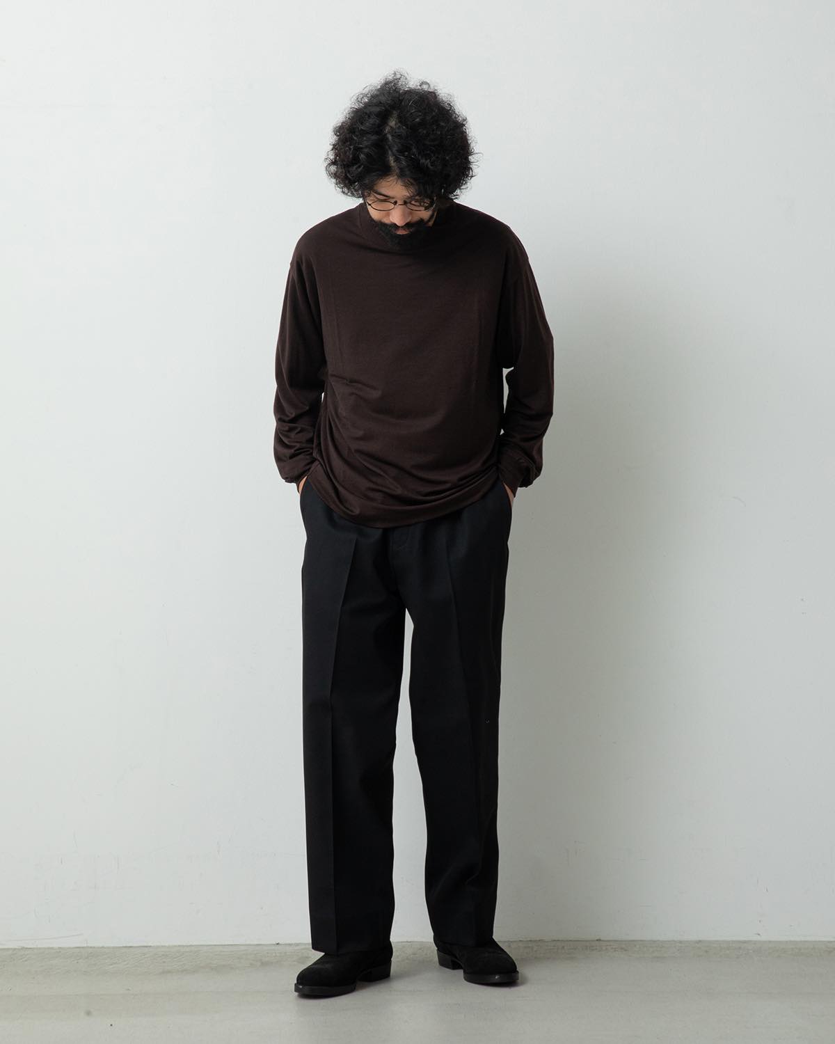 WOOL KERSEY TROUSERS