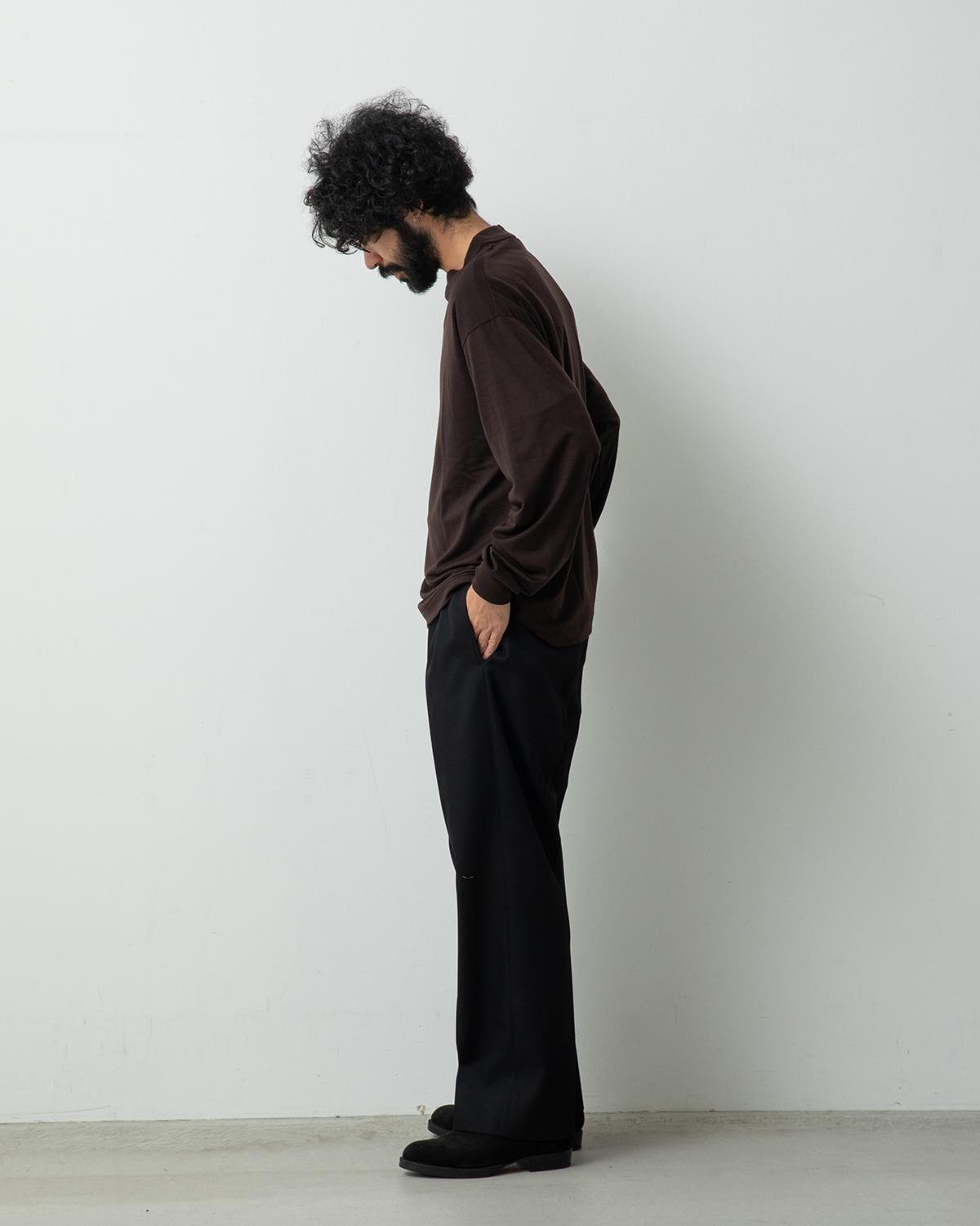 WOOL KERSEY TROUSERS