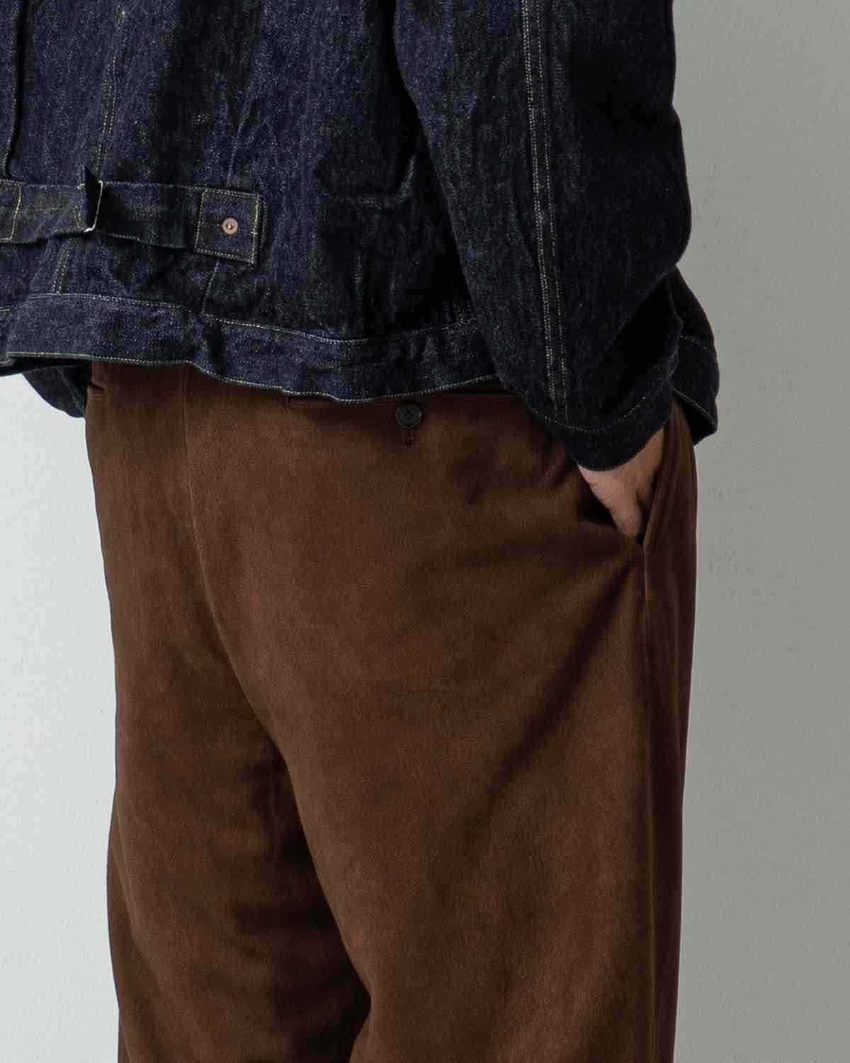 SUEDE TROUSERS