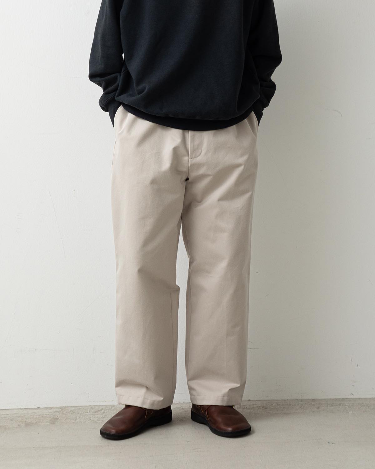 TYPE.1 SILK BLEND CHINO TROUSERS