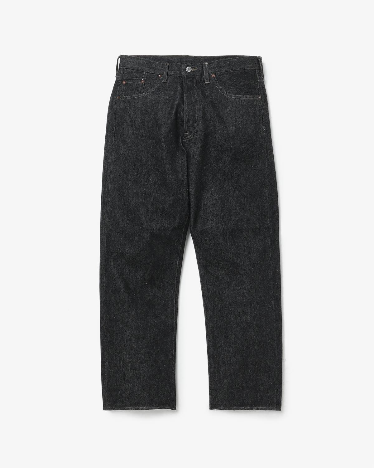 BLACK WASHED DENIM PANTS