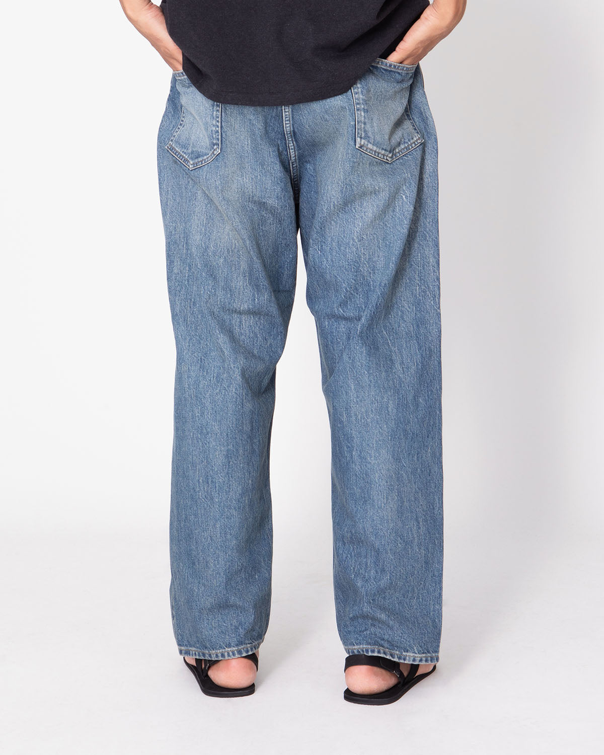 NO.22 WASHED WIDE DENIM PANTS