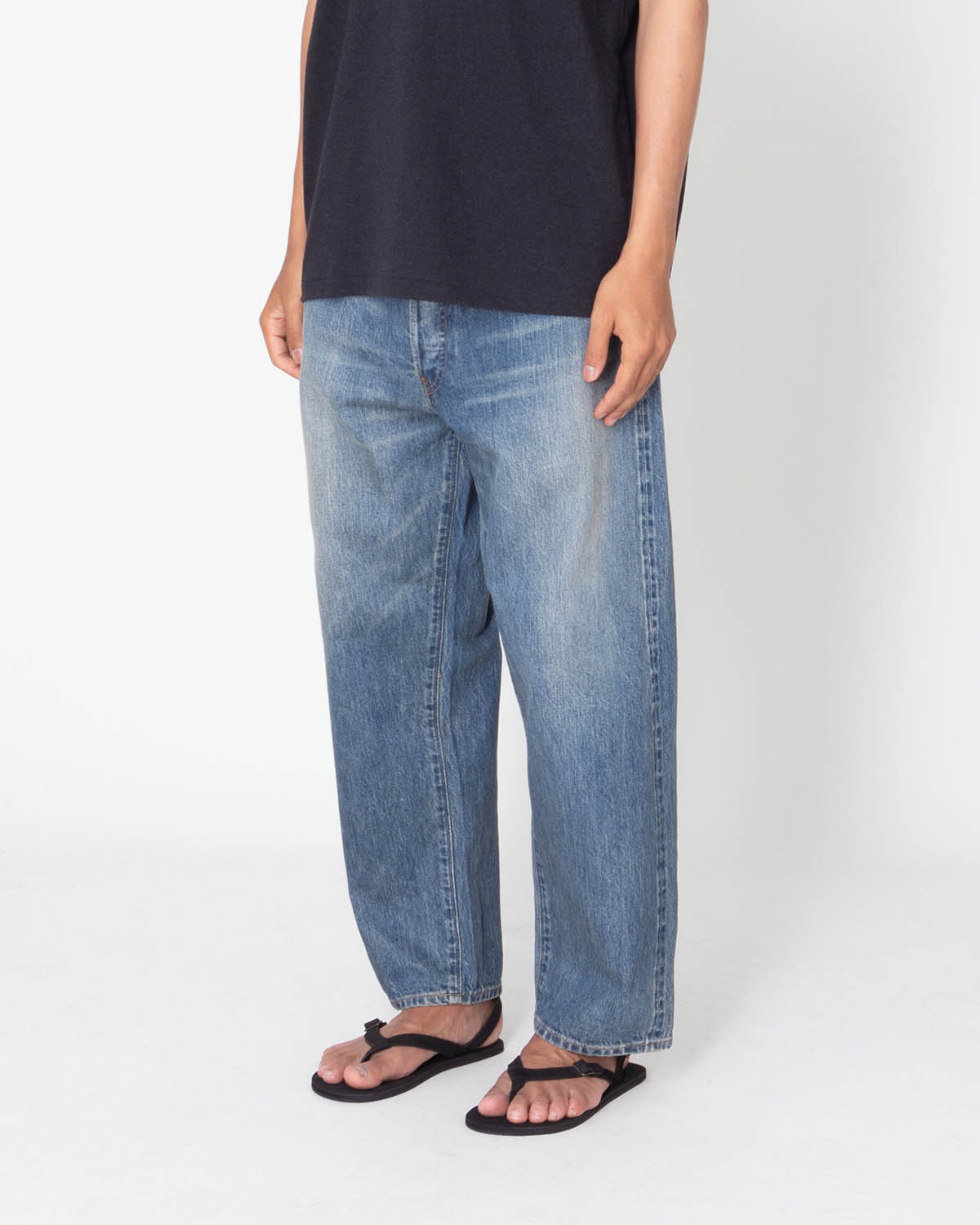 NO.22 WASHED WIDE DENIM PANTS