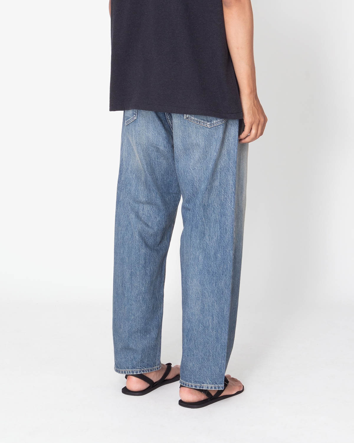 NO.22 WASHED WIDE DENIM PANTS