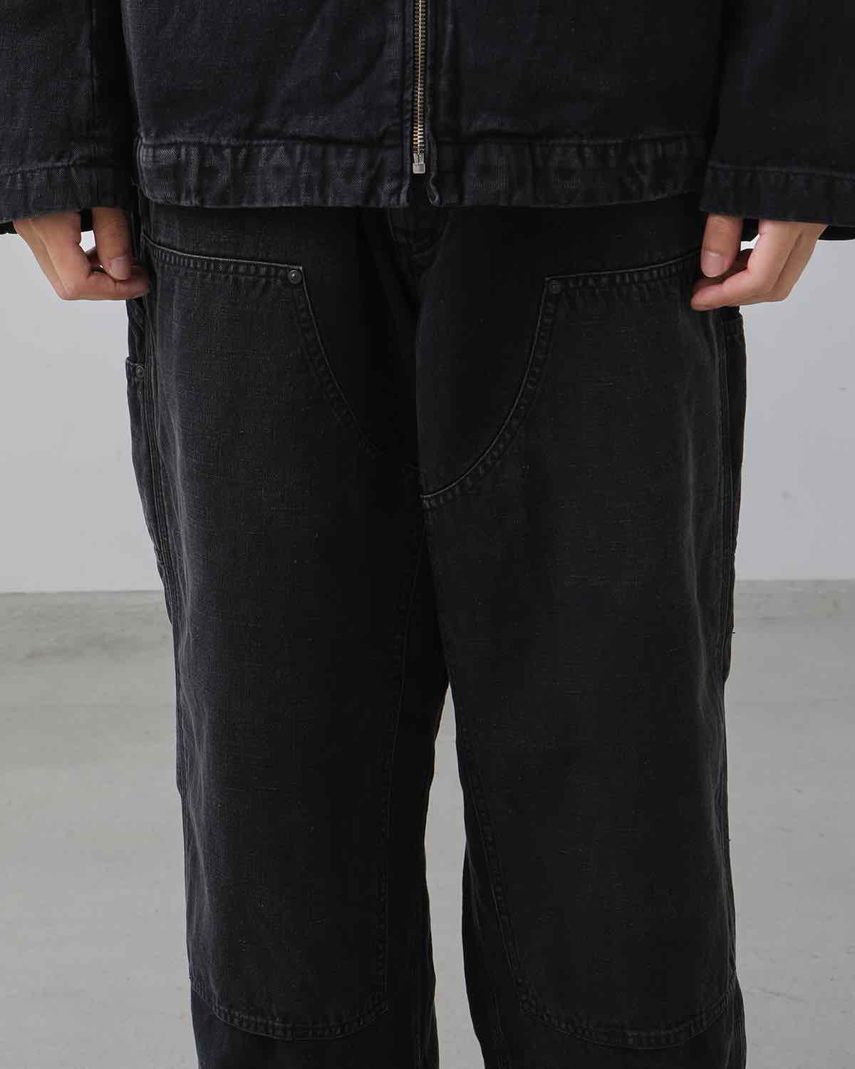 SILK HEMP DOUBLE KNEE PANTS