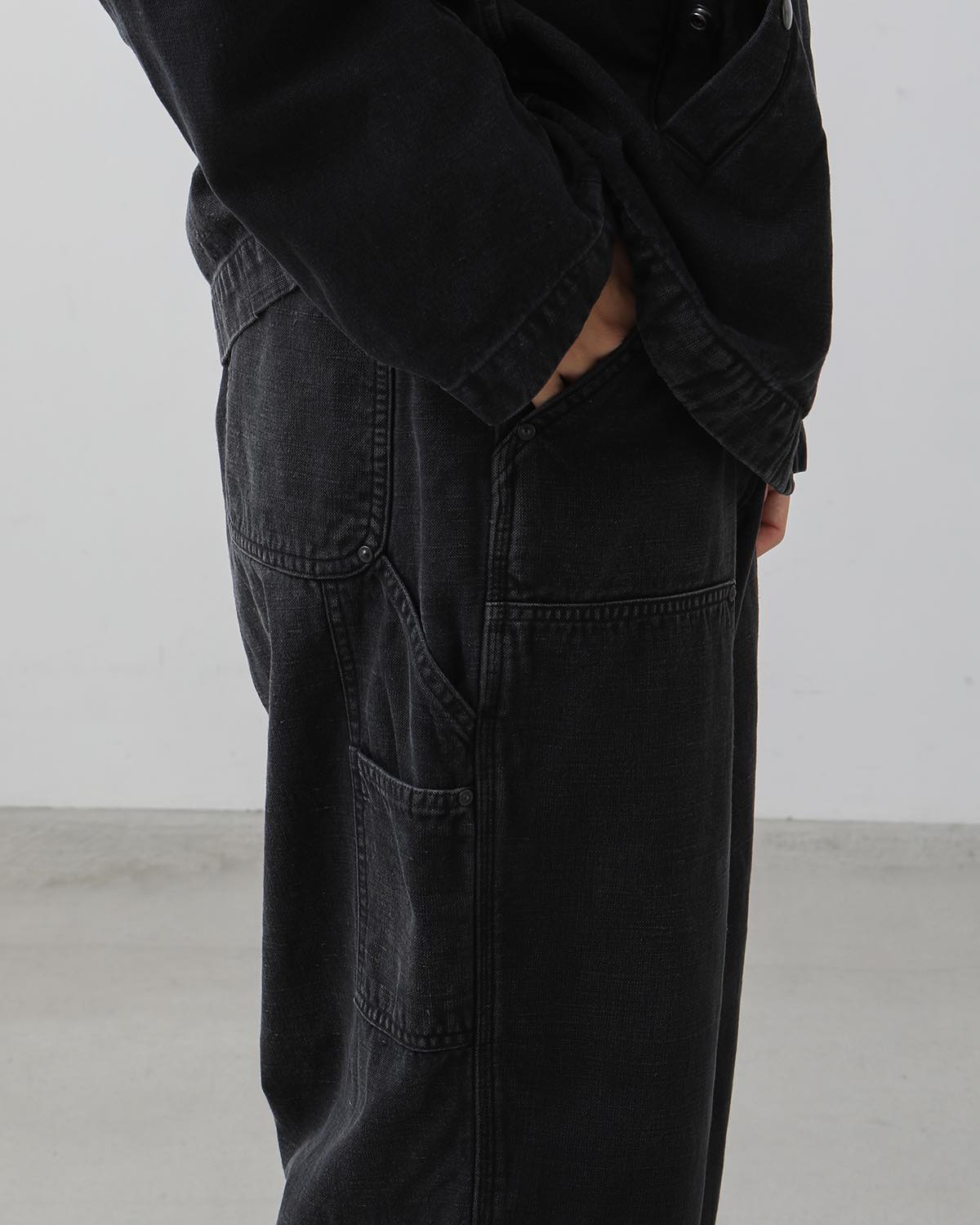 SILK HEMP DOUBLE KNEE PANTS