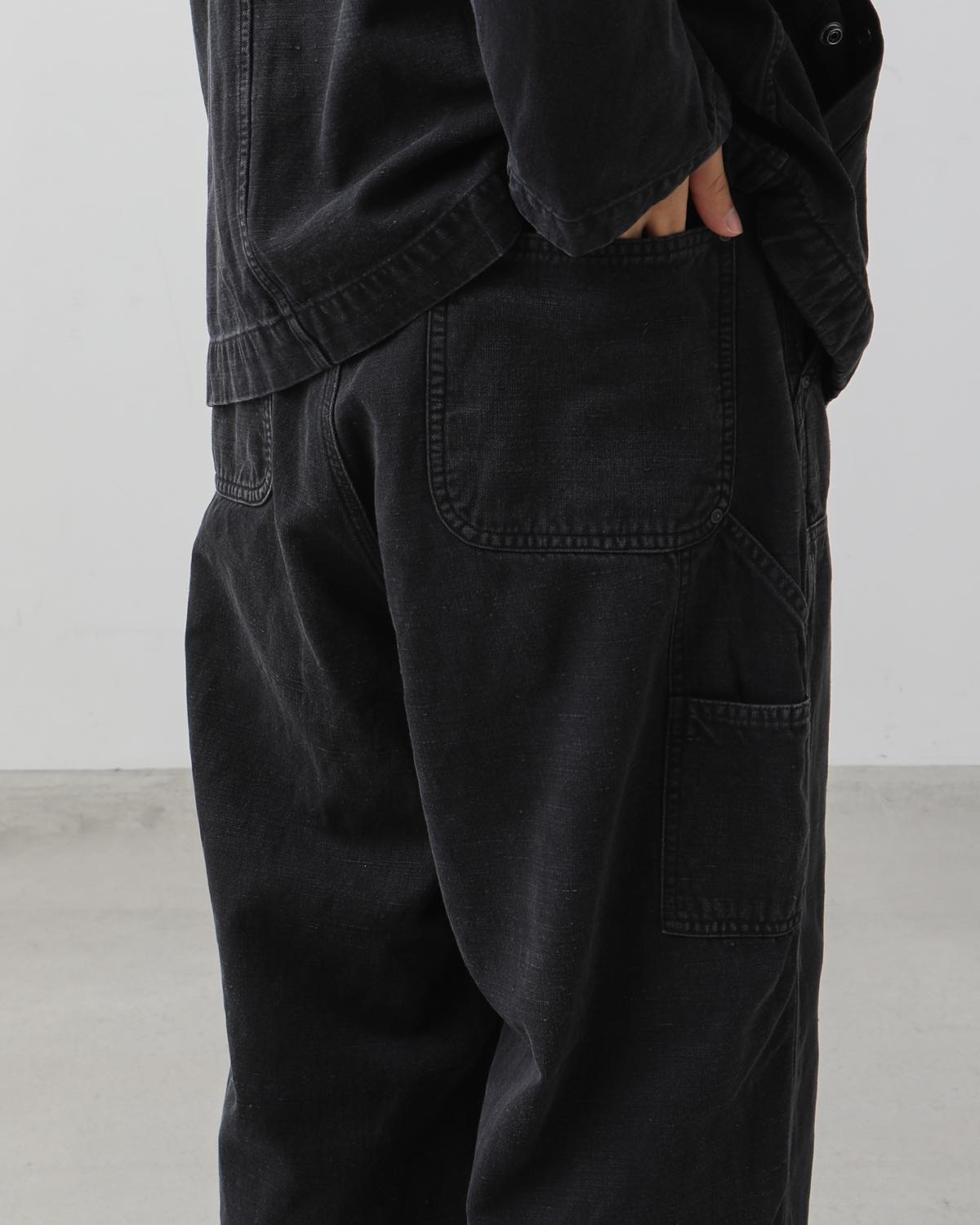 SILK HEMP DOUBLE KNEE PANTS