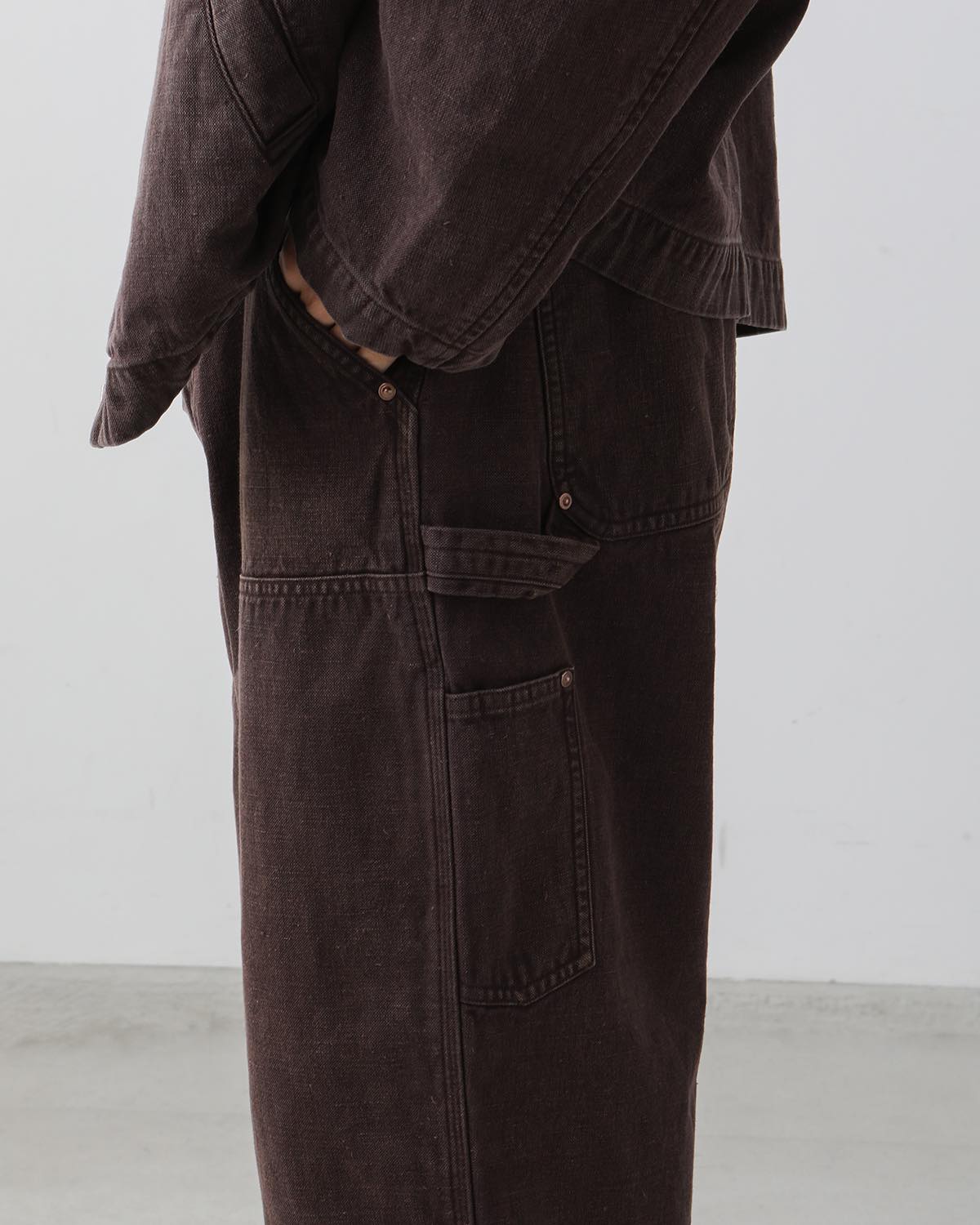 SILK HEMP DOUBLE KNEE PANTS