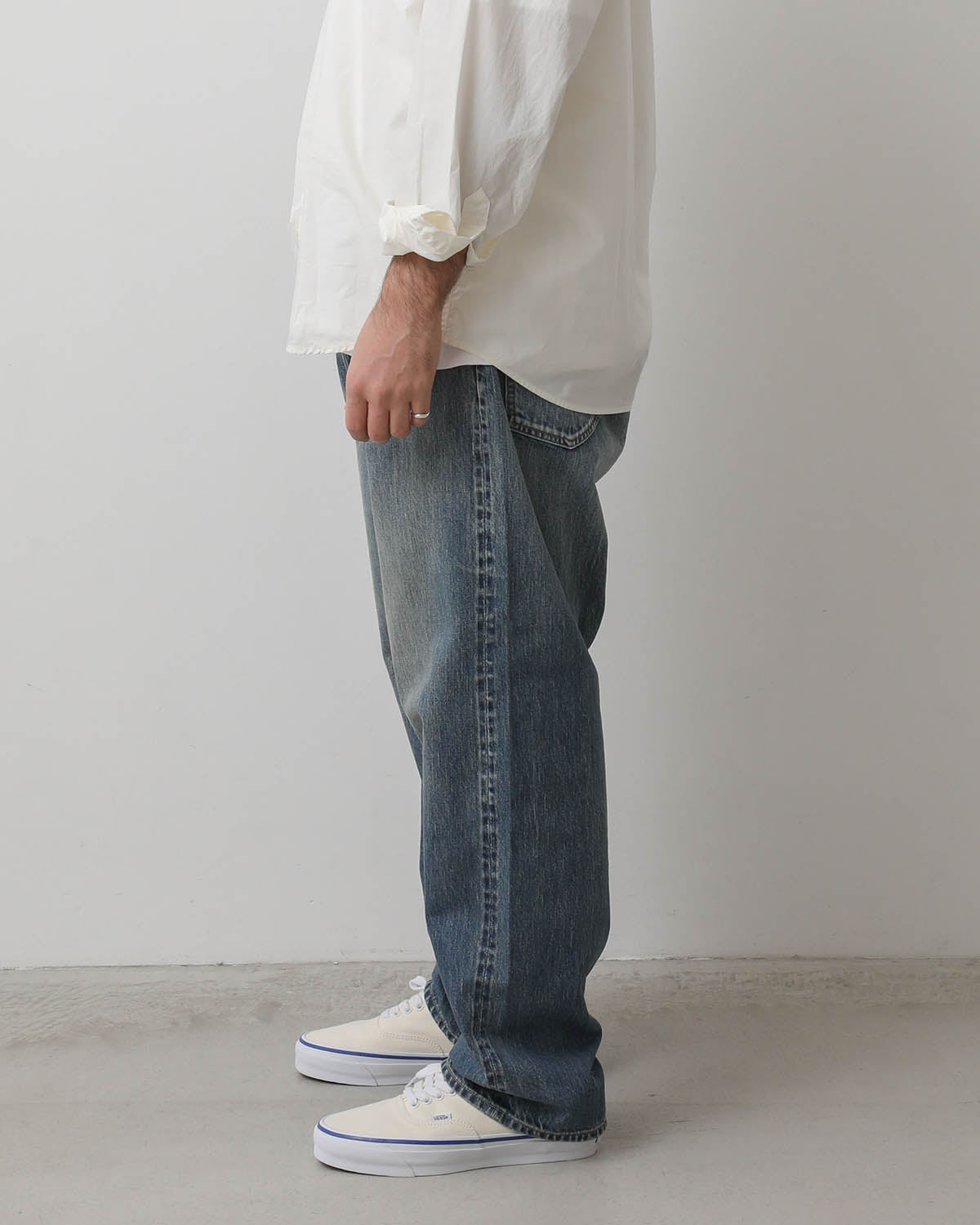 NO.22 WASHED WIDE DENIM PANTS