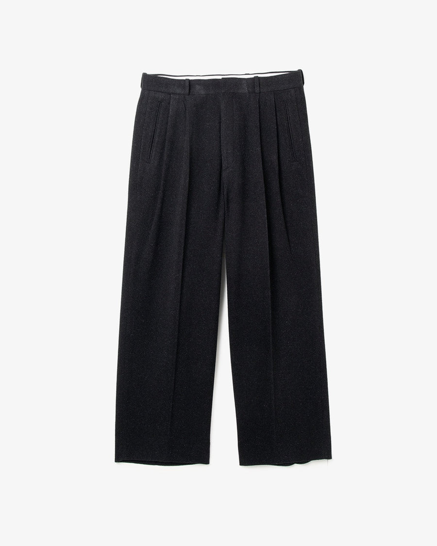 SILK CASHMERE TWEED WIDE TROUSERS – COVERCHORD
