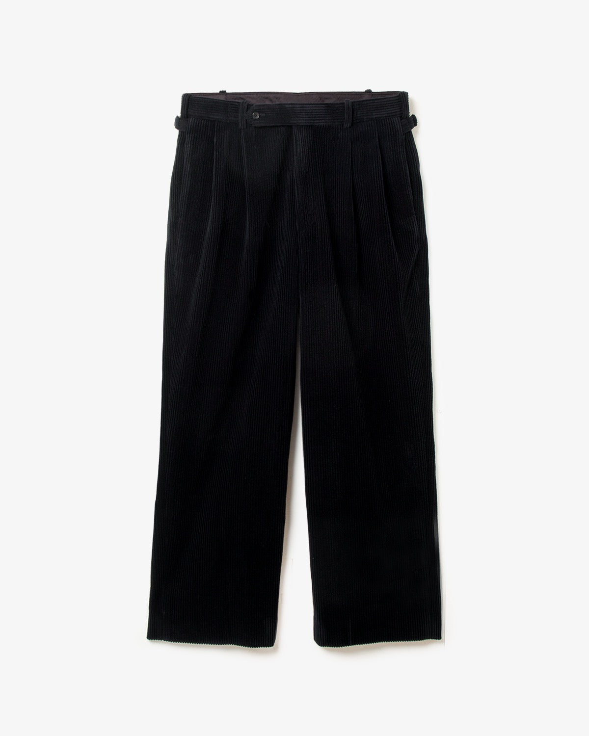 WOOL CORDUROY WIDE TAPERED TROUSERS