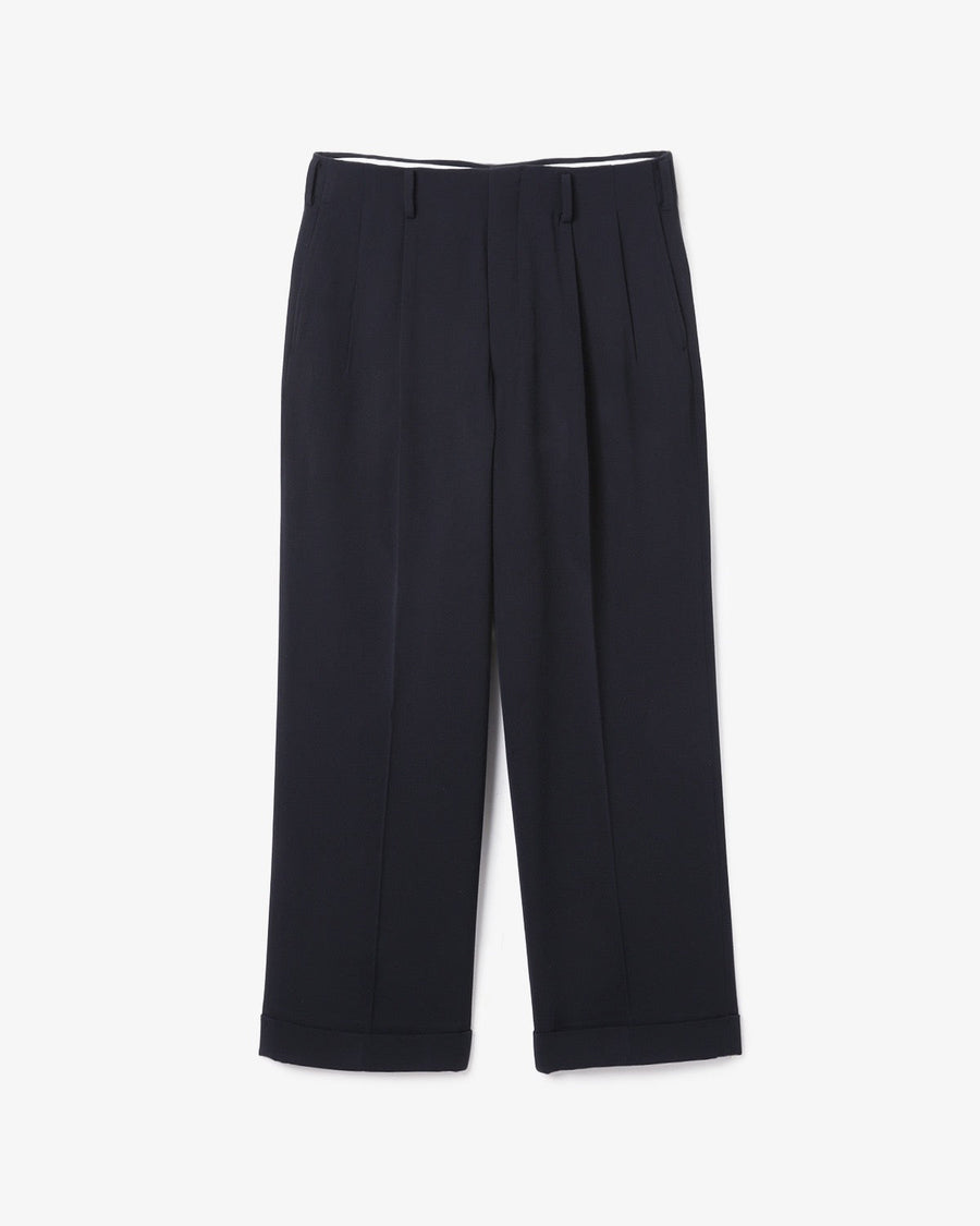 WOOL WIDE TAPERED TROUSERS – COVERCHORD