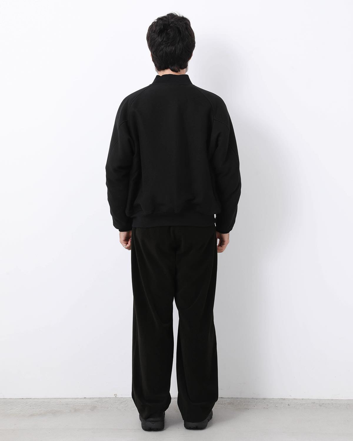COTTON VELOUR WIDE TROUSERS