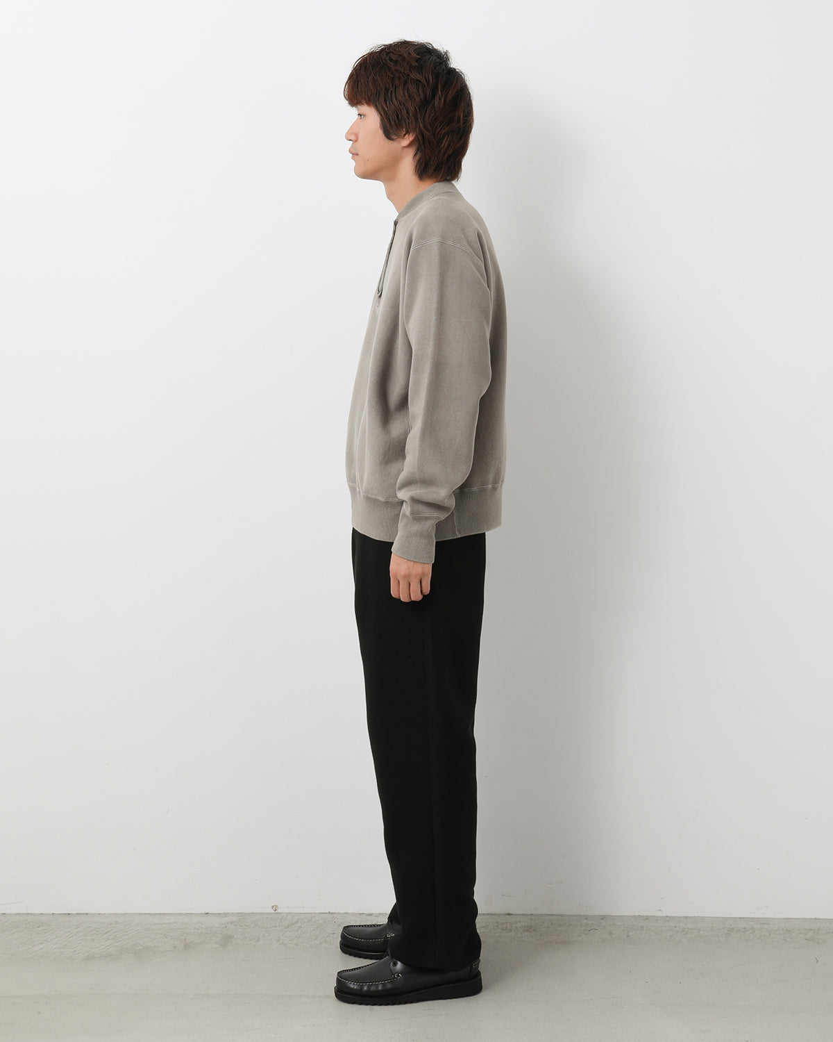 COTTON MOLESKIN WIDE TROUSERS