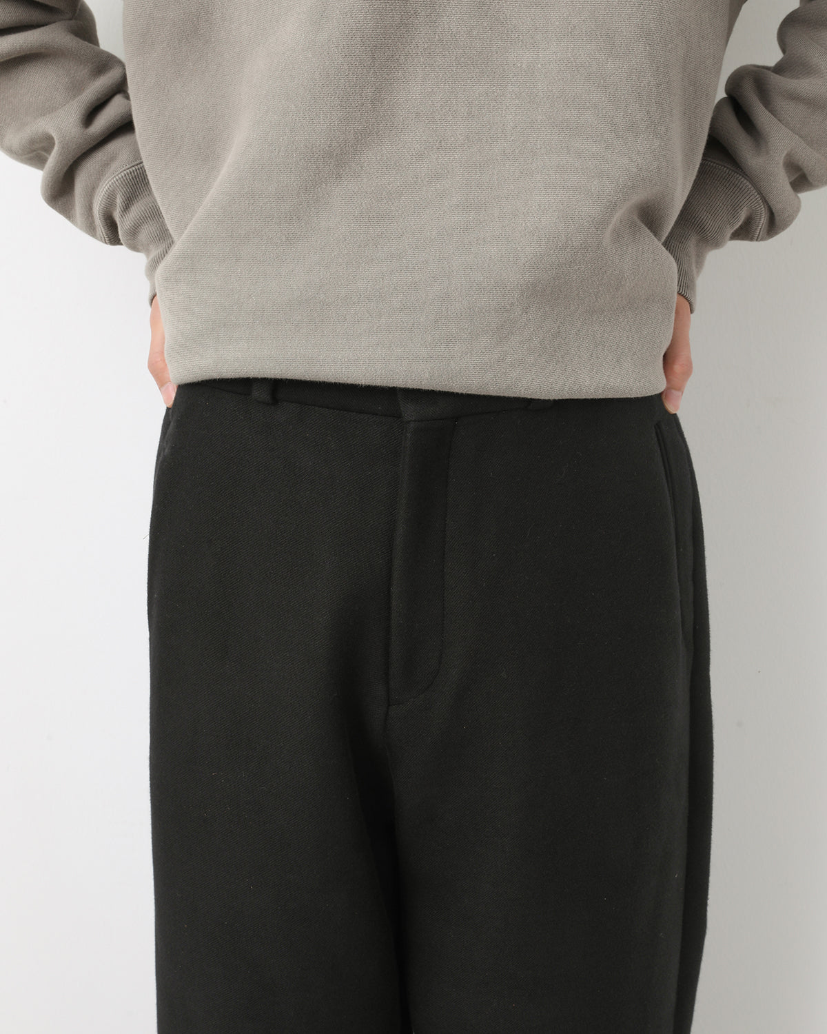 COTTON MOLESKIN WIDE TROUSERS