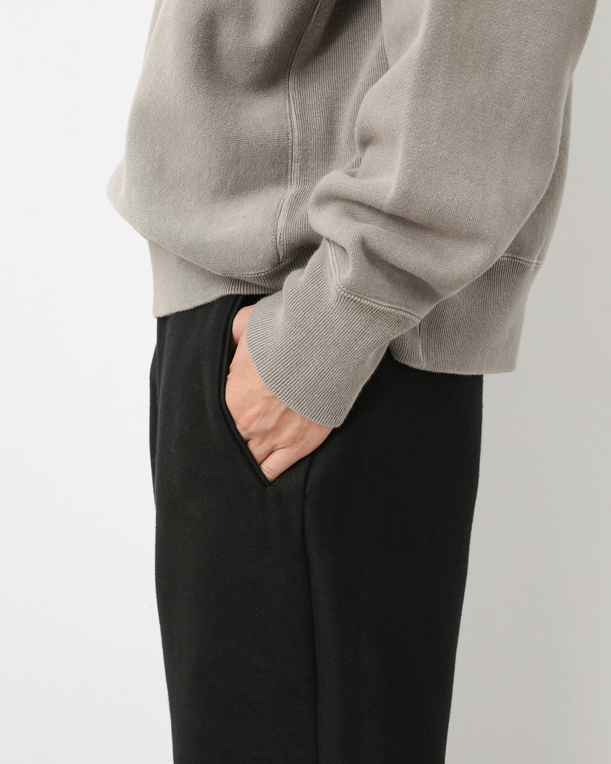 COTTON MOLESKIN WIDE TROUSERS