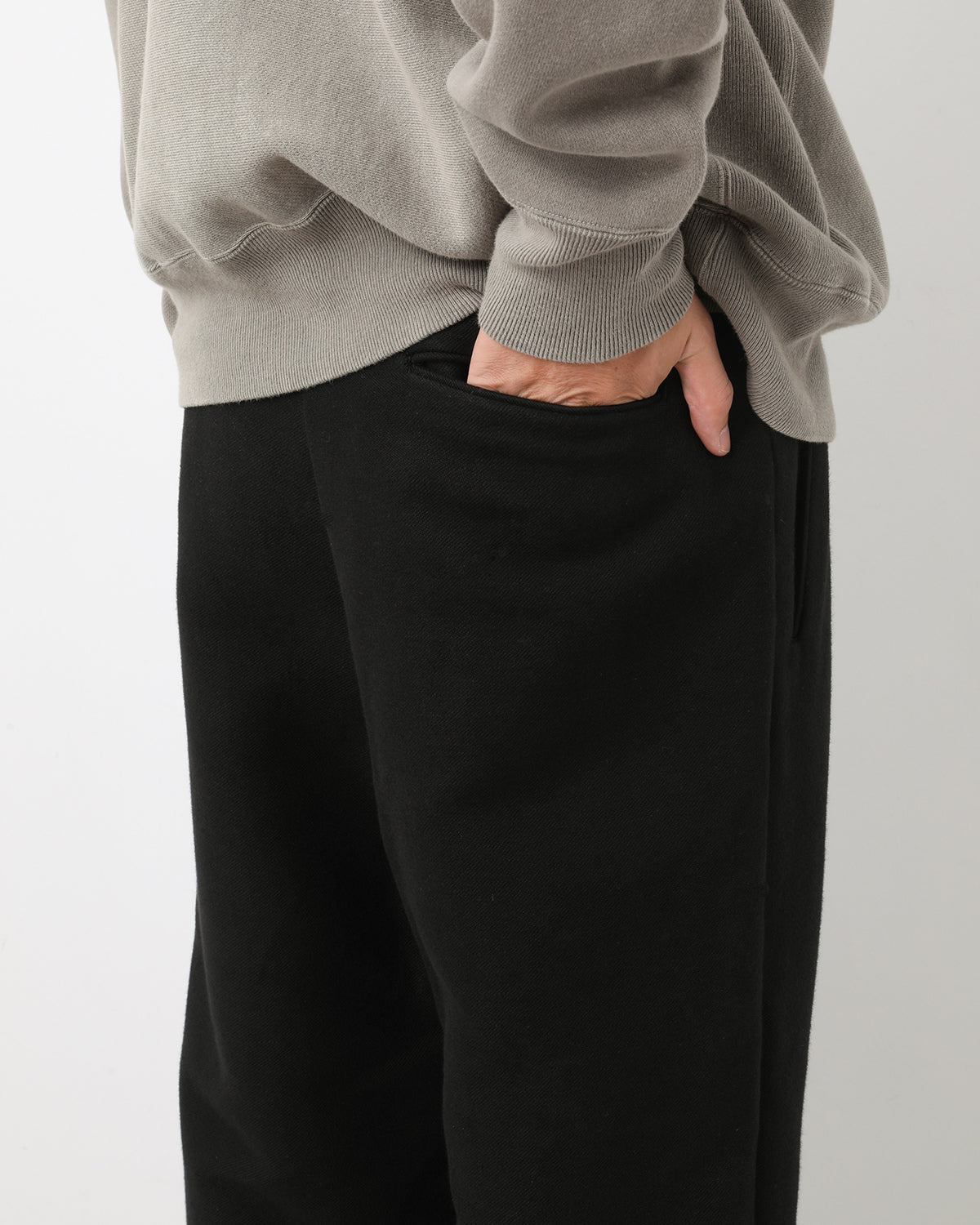 COTTON MOLESKIN WIDE TROUSERS