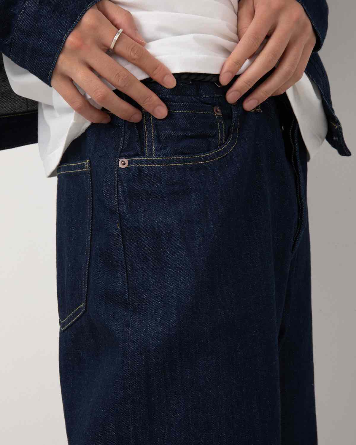 NO.22 WASHED WIDE DENIM PANTS