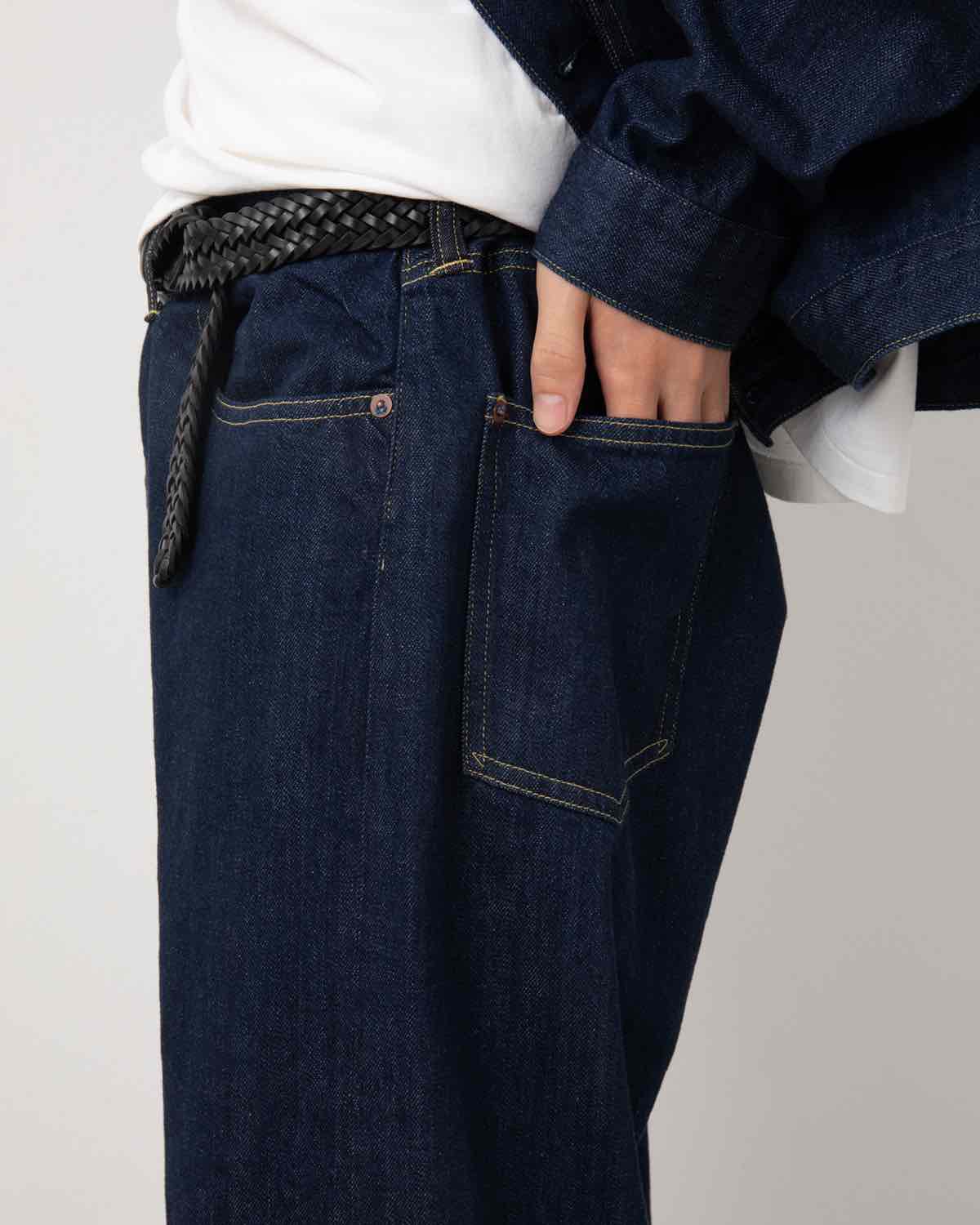 NO.22 WASHED WIDE DENIM PANTS