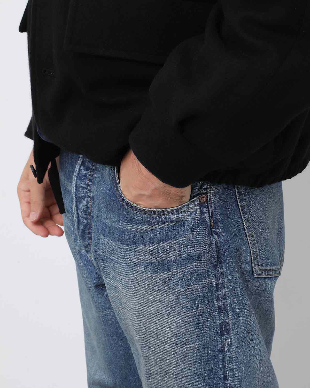 WASHED DENIM PANTS E