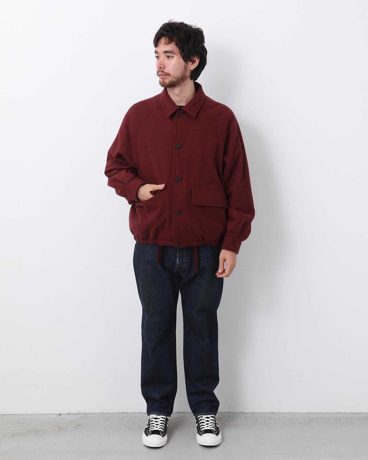 WASHED DENIM PANTS E