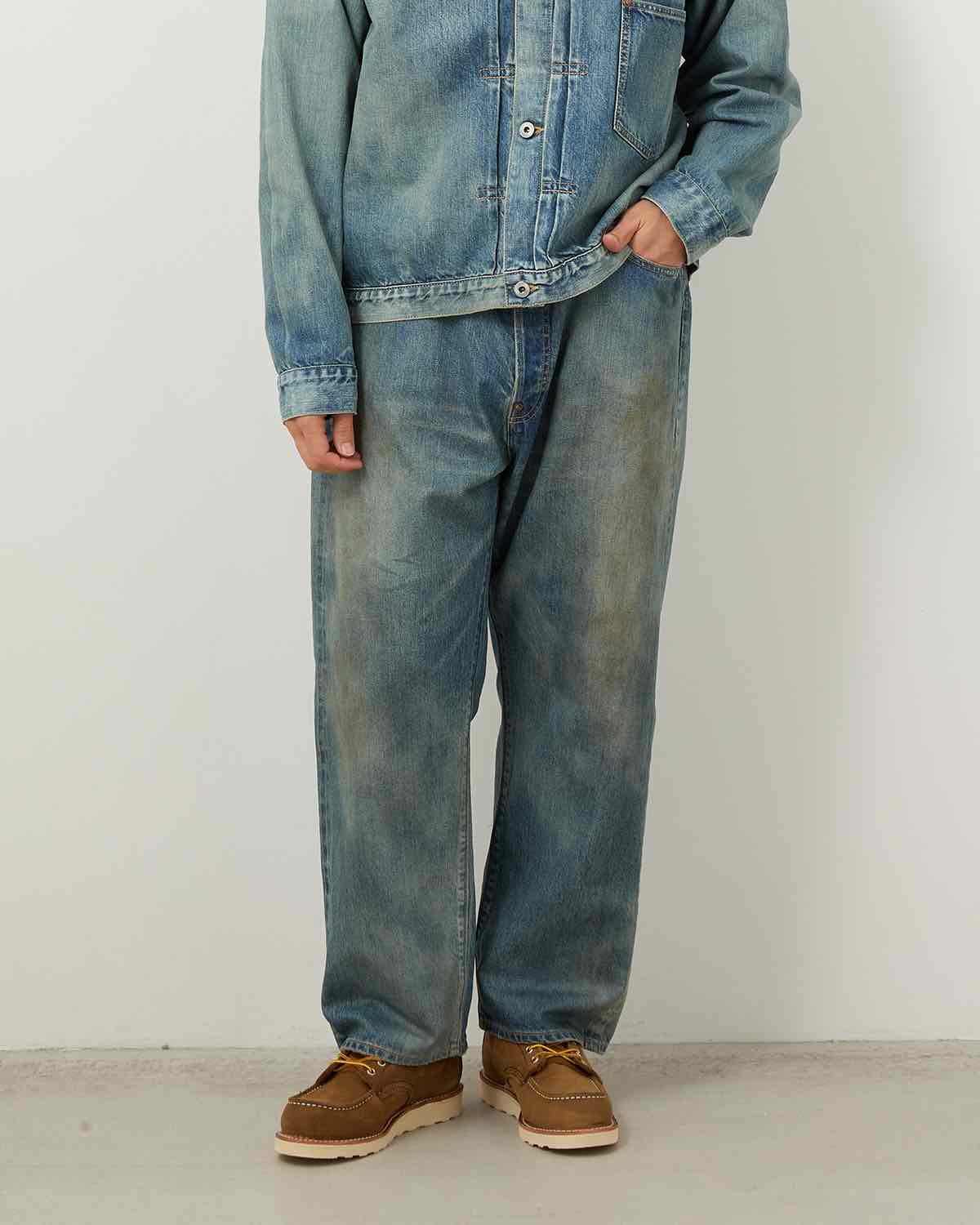 NO.37 WASHED WIDE DENIM PANTS