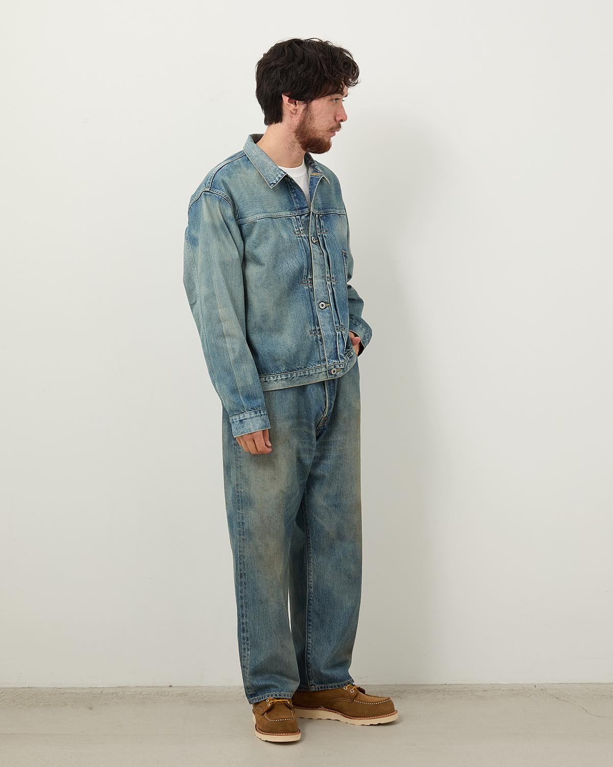 NO.37 WASHED WIDE DENIM PANTS