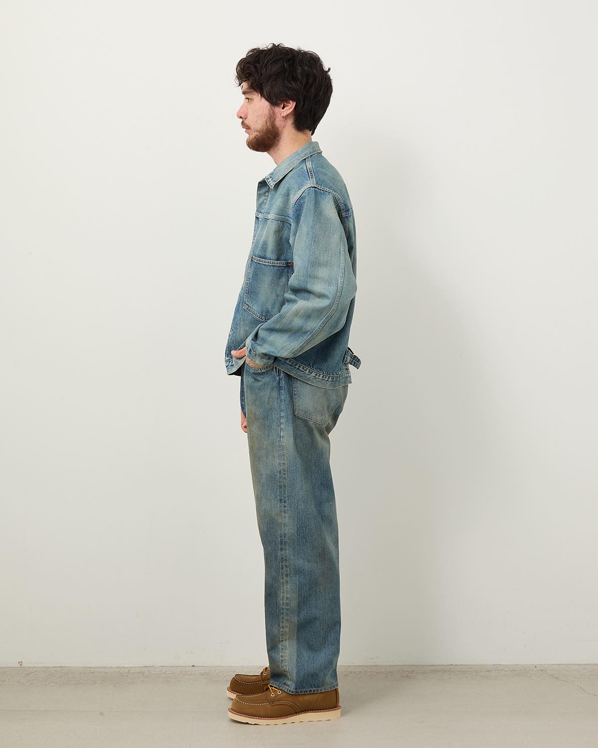 NO.37 WASHED WIDE DENIM PANTS