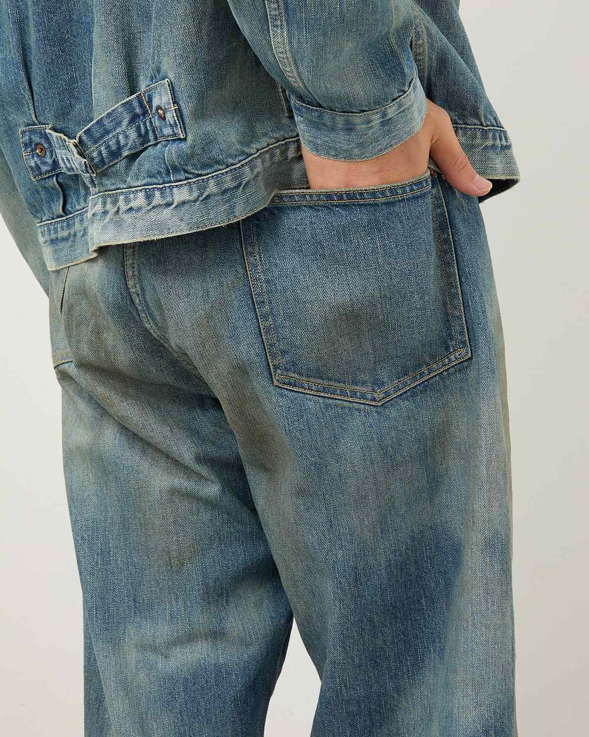 NO.37 WASHED WIDE DENIM PANTS