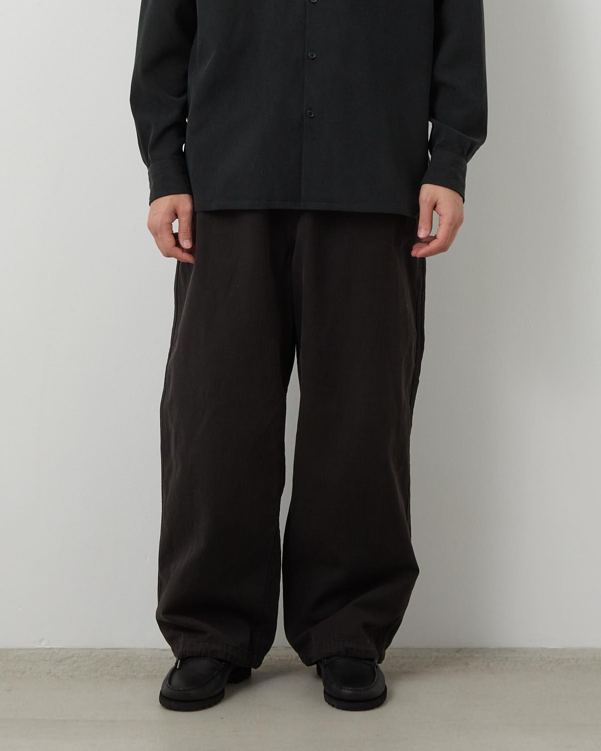 WASHED COTTON SILK LINEN HBT M-51 OVER PANTS